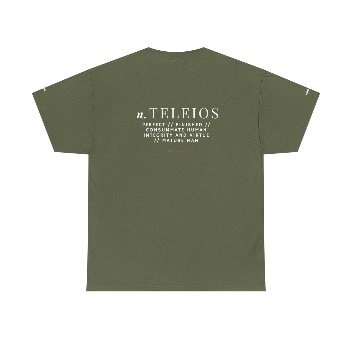 'Teleios' Unisex Minimal Graphic Tee - Christian Apparel