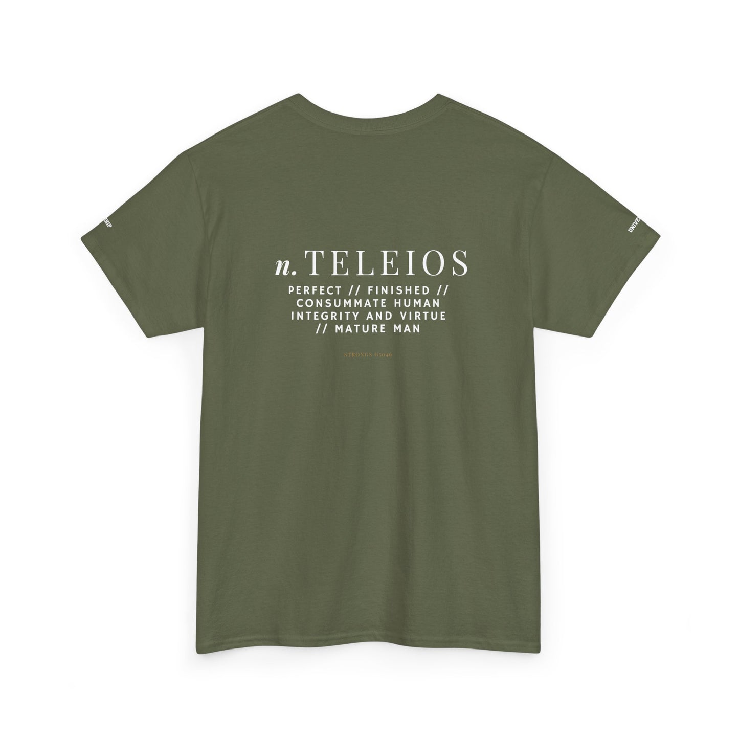 'Teleios' Unisex Minimal Graphic Tee - Christian Apparel