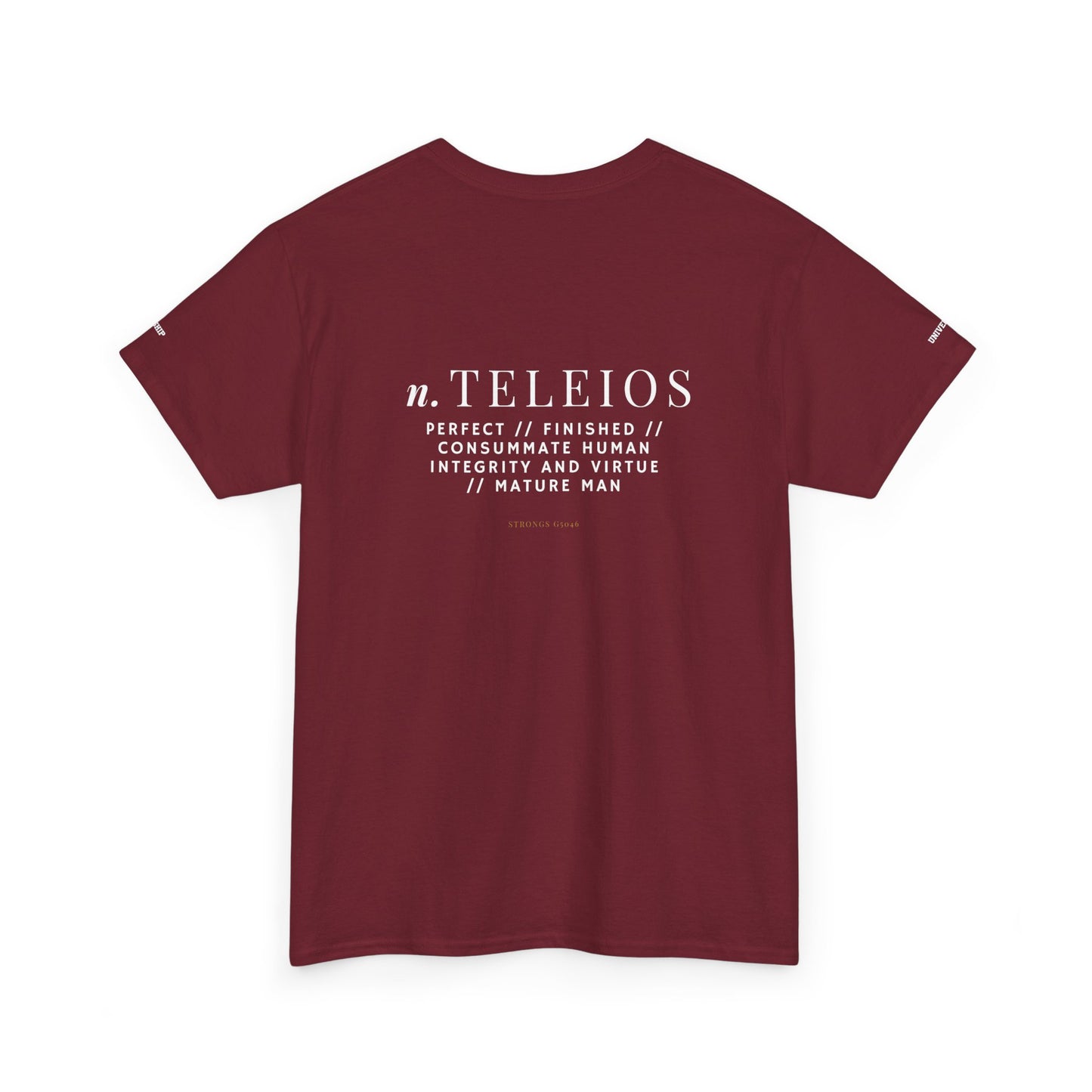 'Teleios' Unisex Minimal Graphic Tee - Christian Apparel