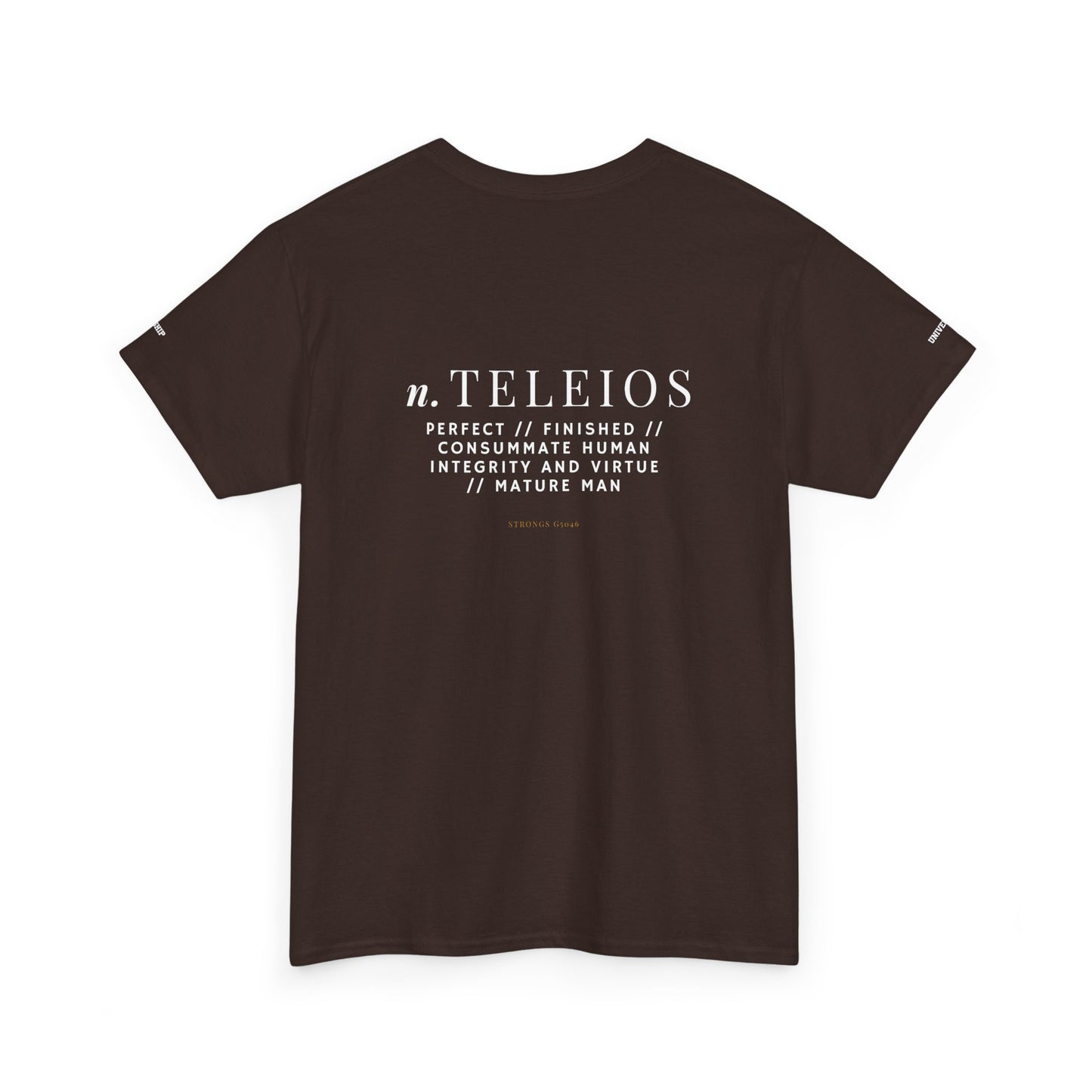 'Teleios' Unisex Minimal Graphic Tee - Christian Apparel