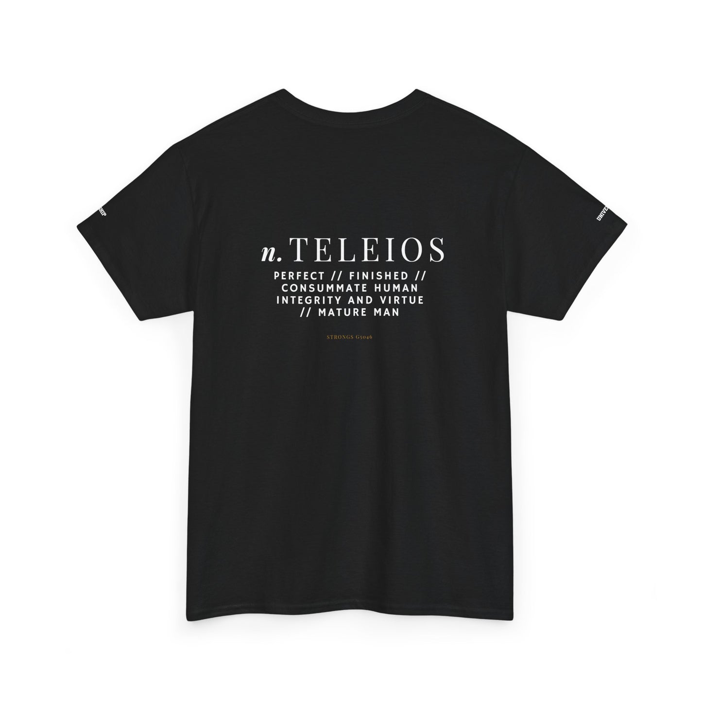 'Teleios' Unisex Minimal Graphic Tee - Christian Apparel