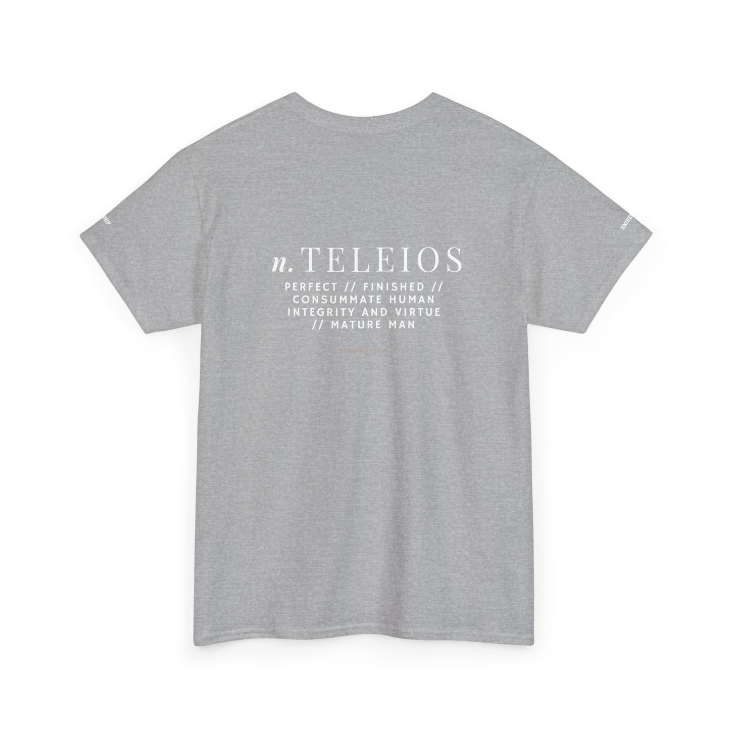 'Teleios' Unisex Minimal Graphic Tee - Christian Apparel