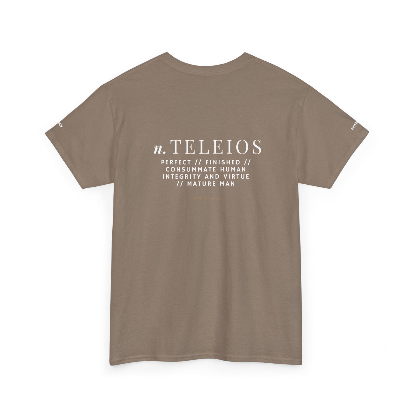 'Teleios' Unisex Minimal Graphic Tee - Christian Apparel