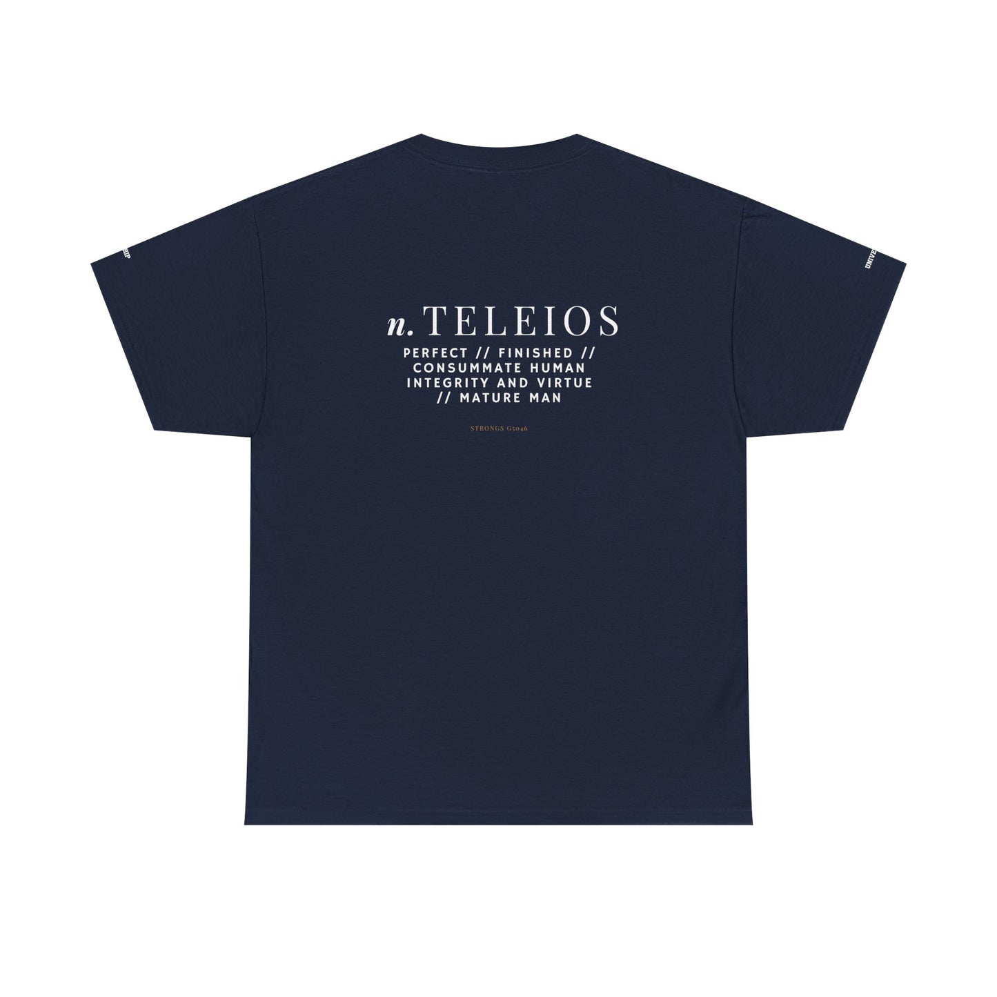 'Teleios' Unisex Minimal Graphic Tee - Christian Apparel