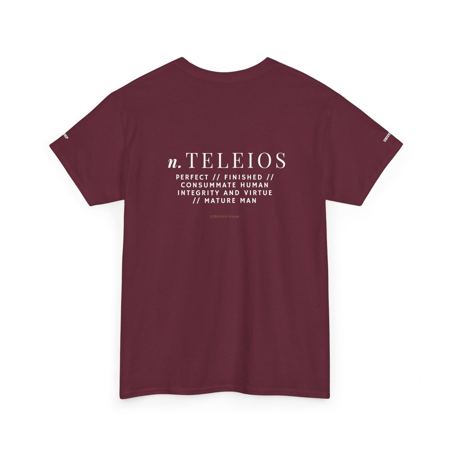 'Teleios' Unisex Minimal Graphic Tee - Christian Apparel
