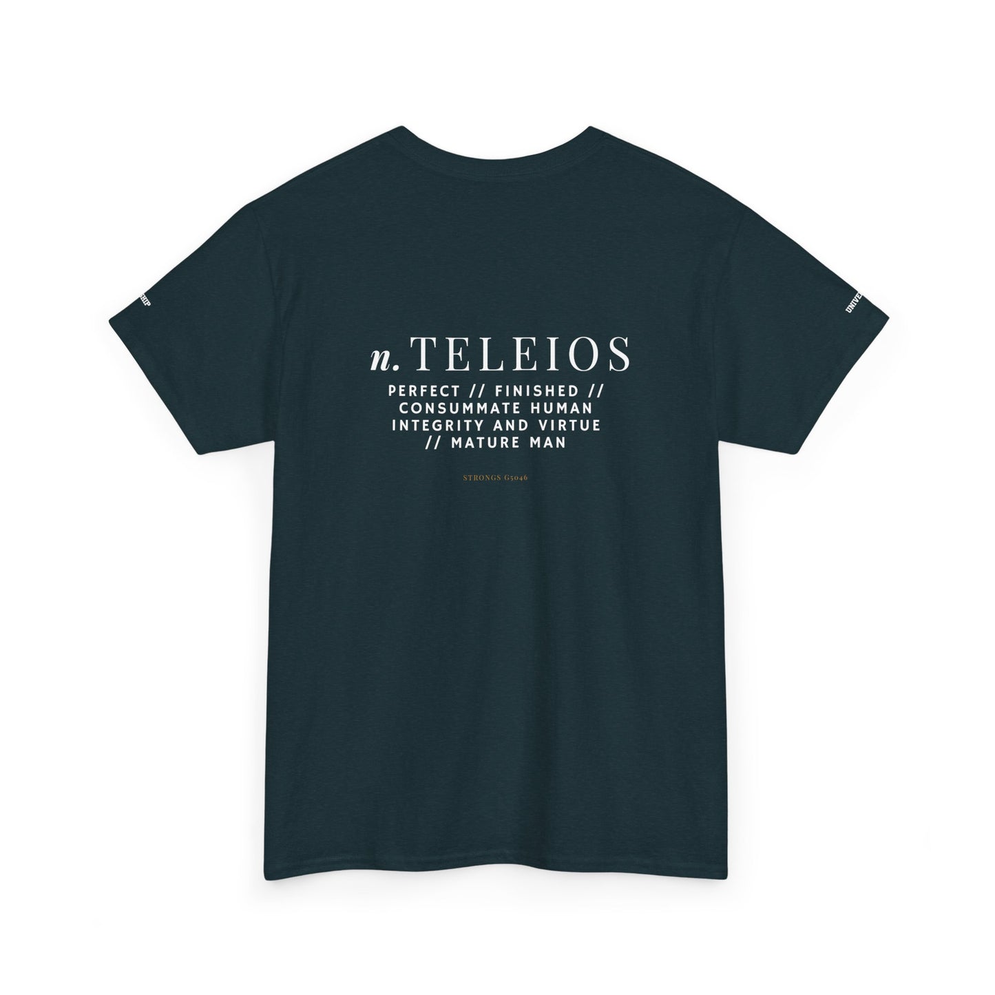 'Teleios' Unisex Minimal Graphic Tee - Christian Apparel