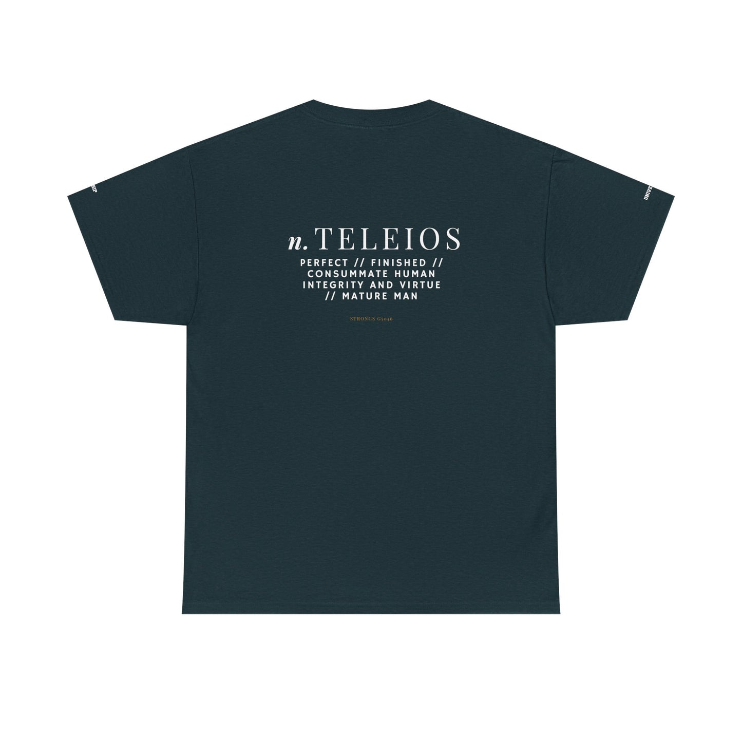 'Teleios' Unisex Minimal Graphic Tee - Christian Apparel