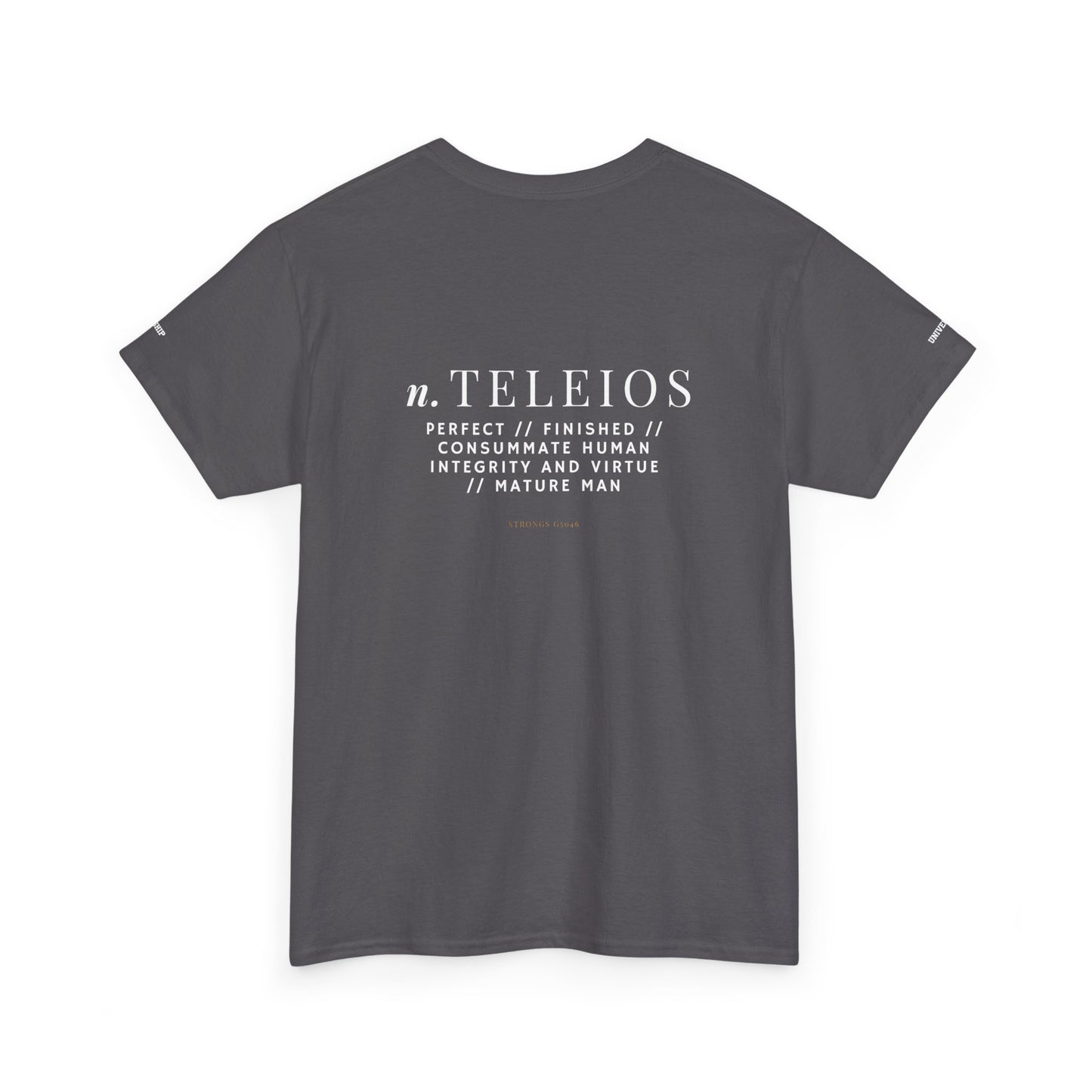 'Teleios' Unisex Minimal Graphic Tee - Christian Apparel