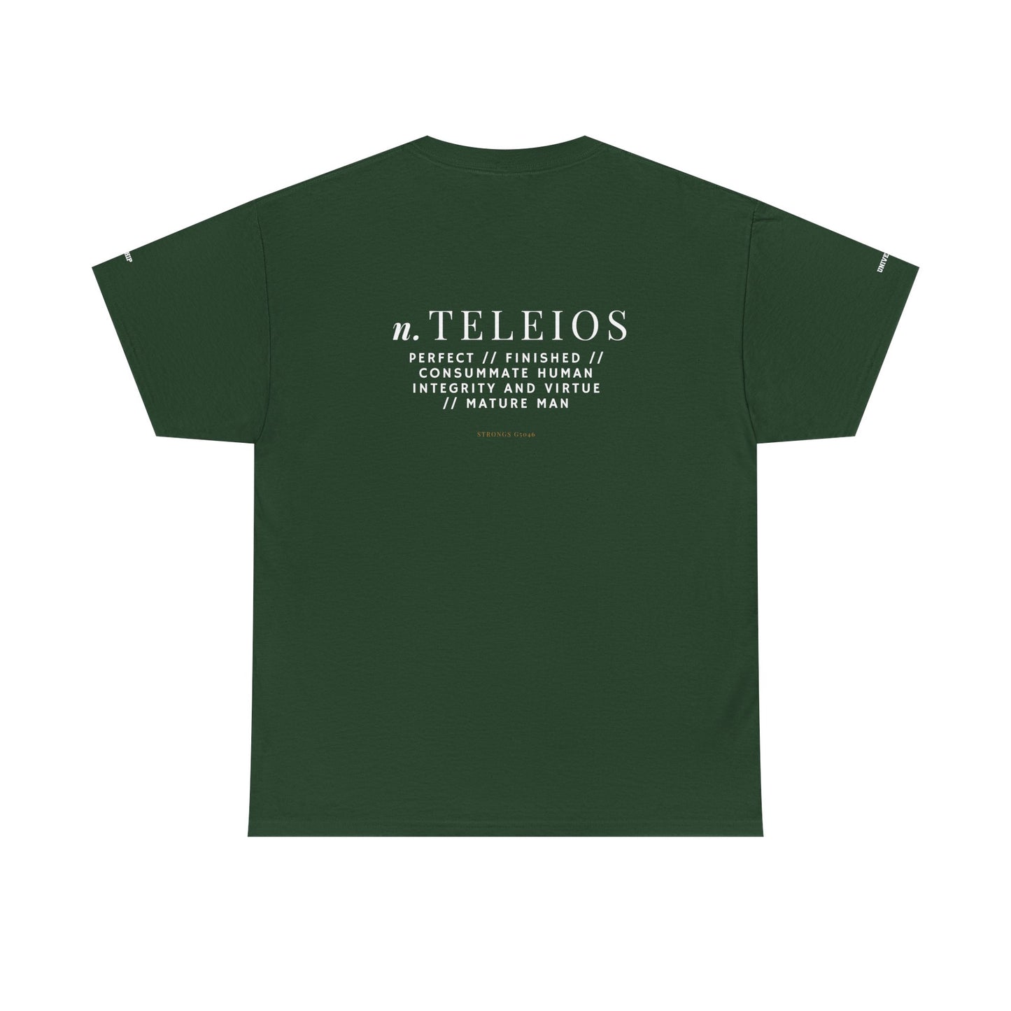 'Teleios' Unisex Minimal Graphic Tee - Christian Apparel