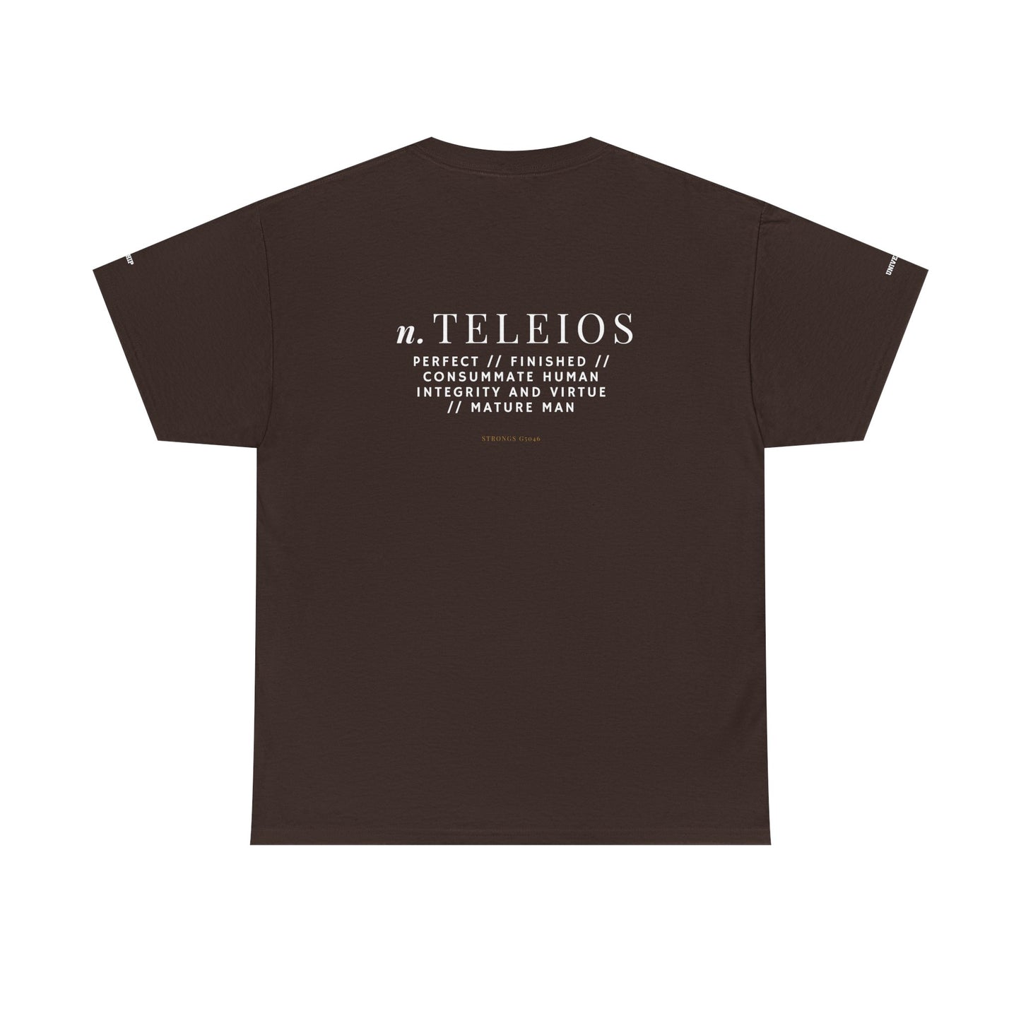 'Teleios' Unisex Minimal Graphic Tee - Christian Apparel