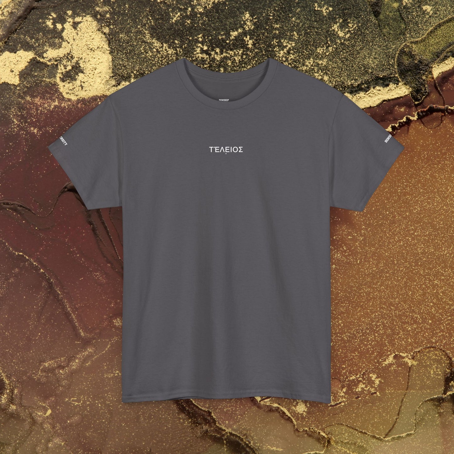 'Teleios' Unisex Minimal Graphic Tee - Christian Apparel