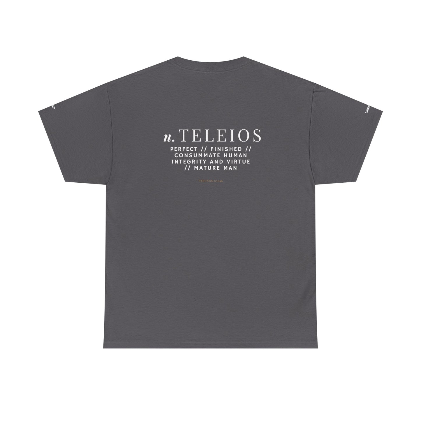'Teleios' Unisex Minimal Graphic Tee - Christian Apparel