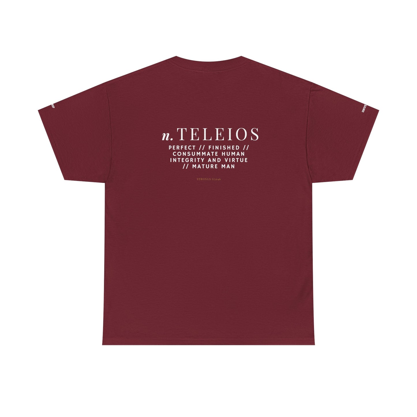 'Teleios' Unisex Minimal Graphic Tee - Christian Apparel