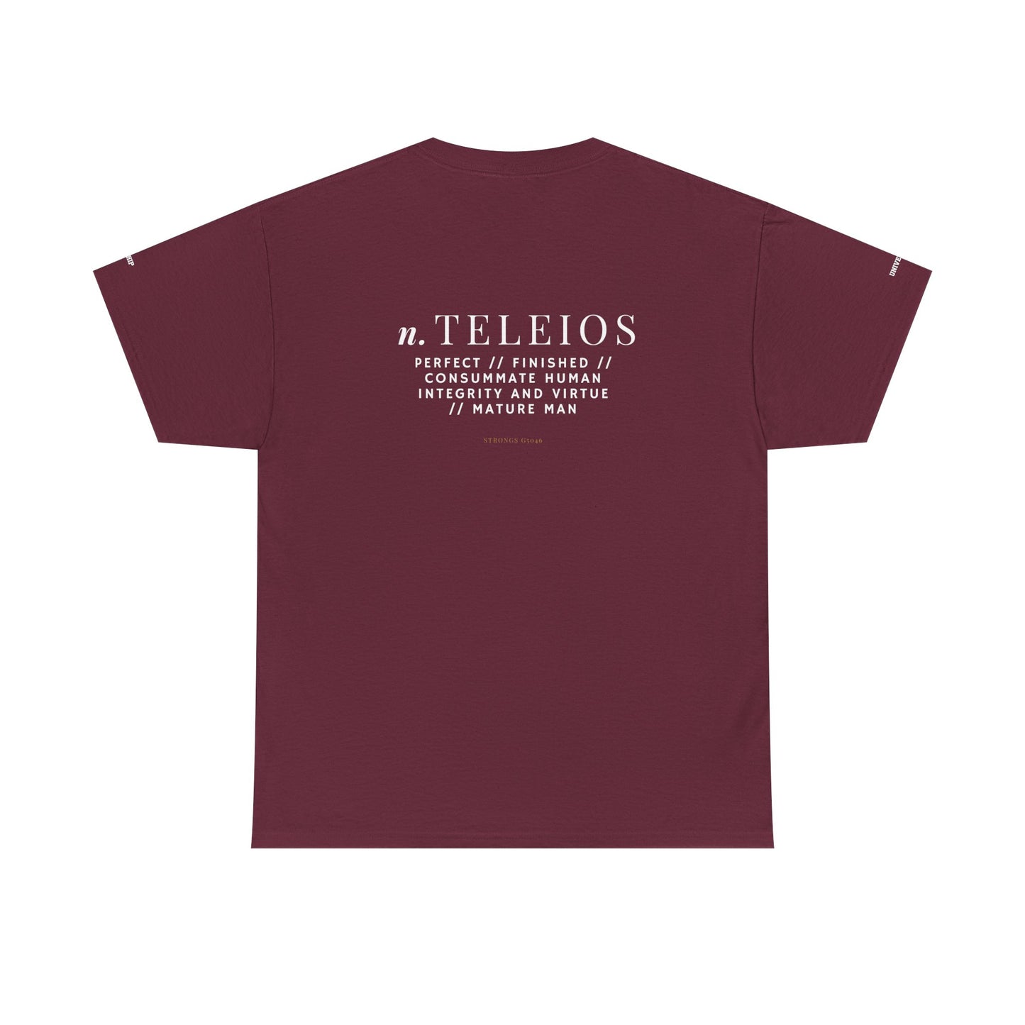 'Teleios' Unisex Minimal Graphic Tee - Christian Apparel