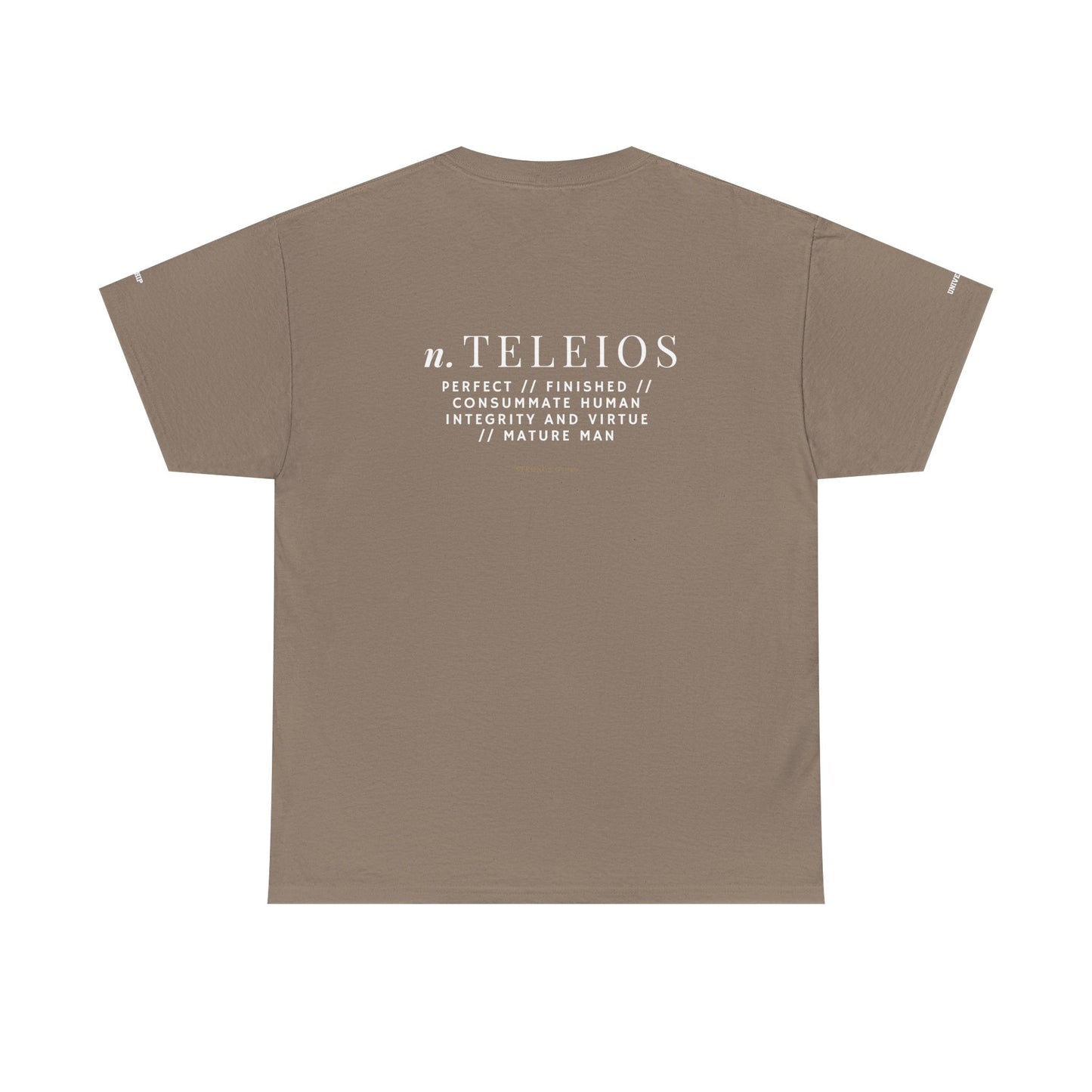 'Teleios' Unisex Minimal Graphic Tee - Christian Apparel