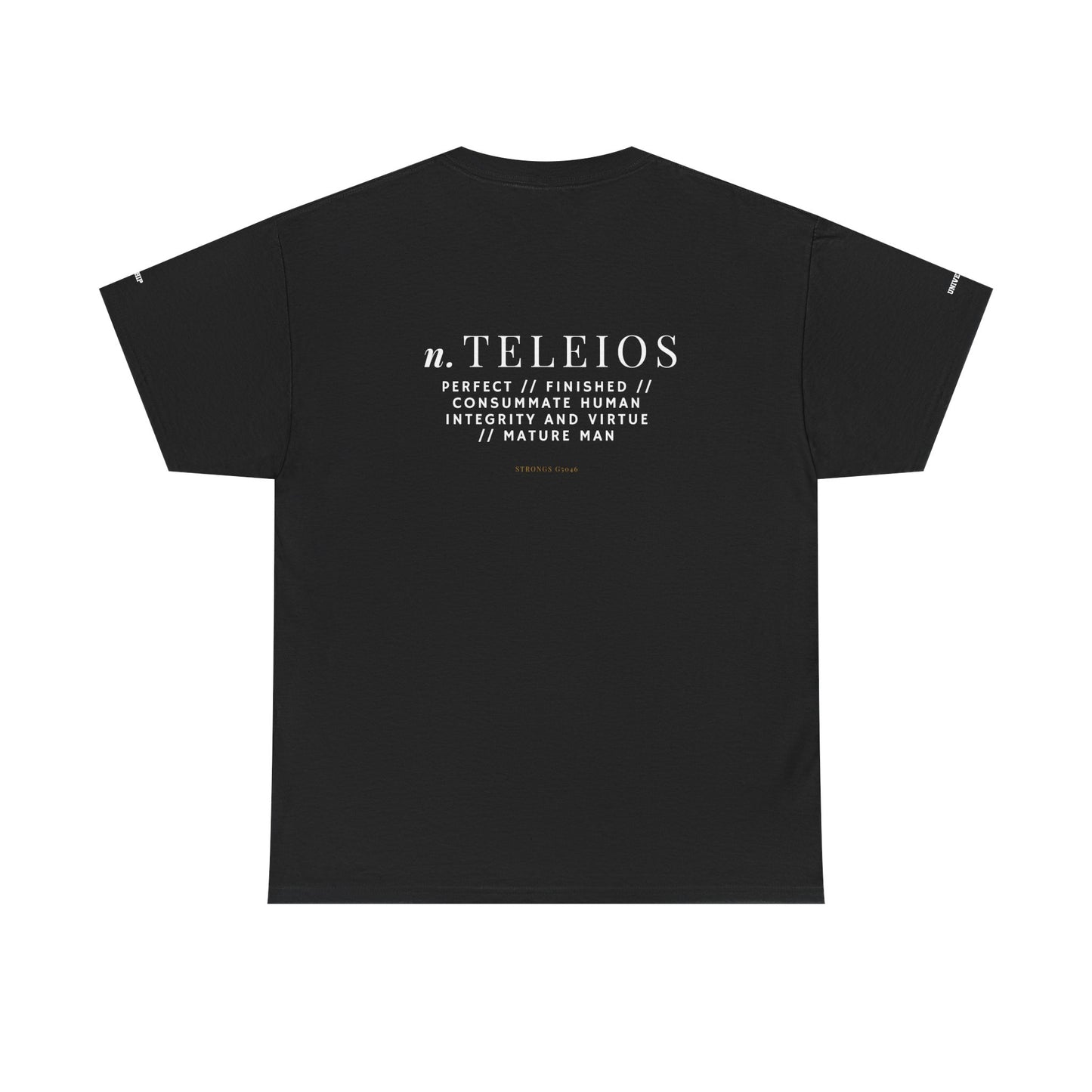 'Teleios' Unisex Minimal Graphic Tee - Christian Apparel