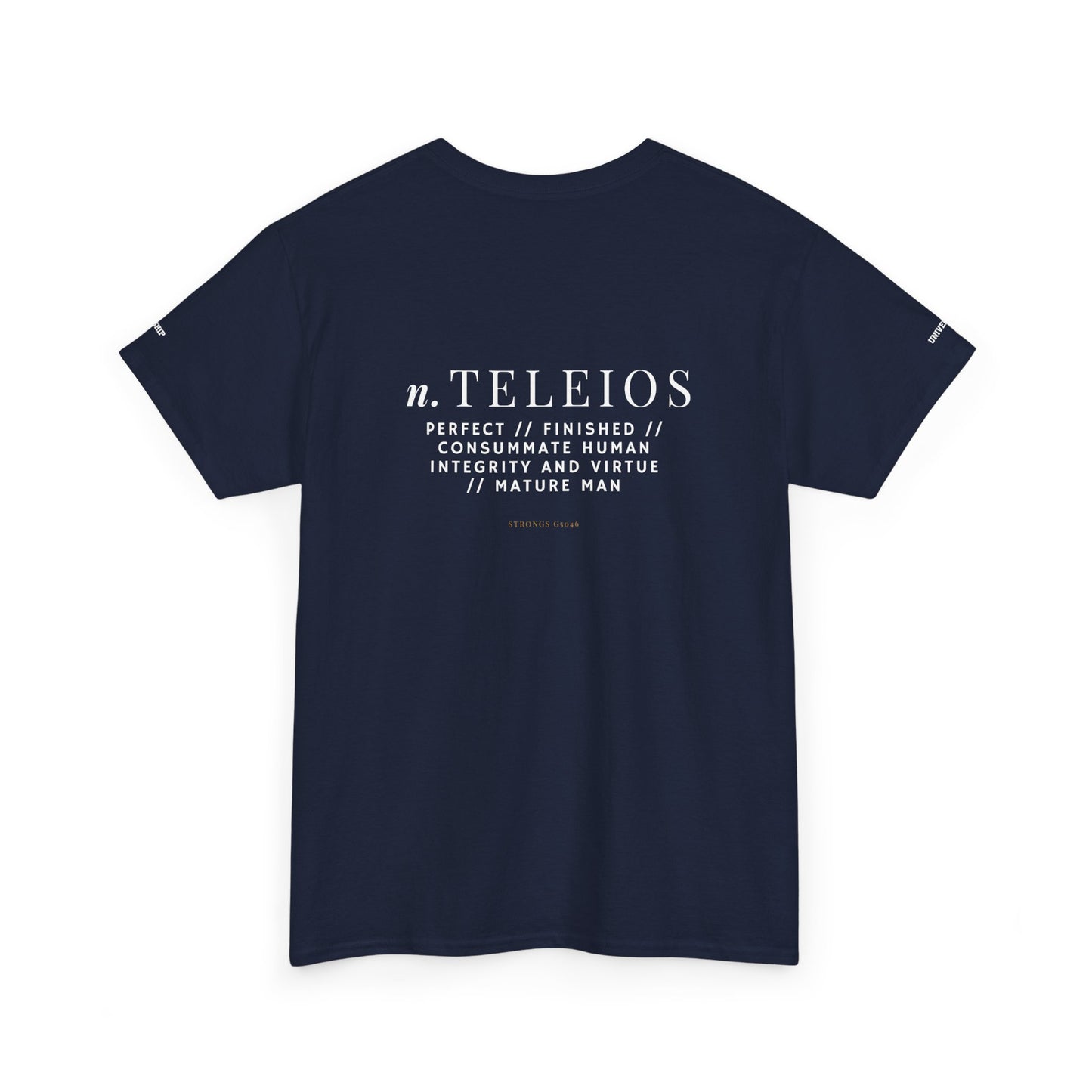'Teleios' Unisex Minimal Graphic Tee - Christian Apparel