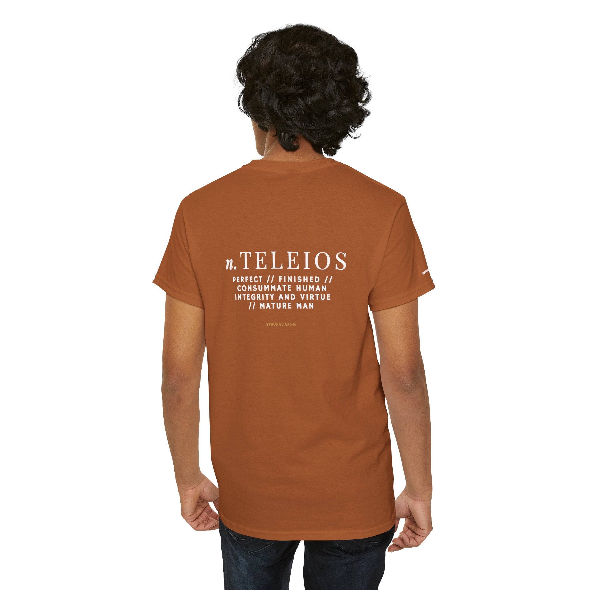 'Teleios' Unisex Minimal Graphic Tee - Christian Apparel