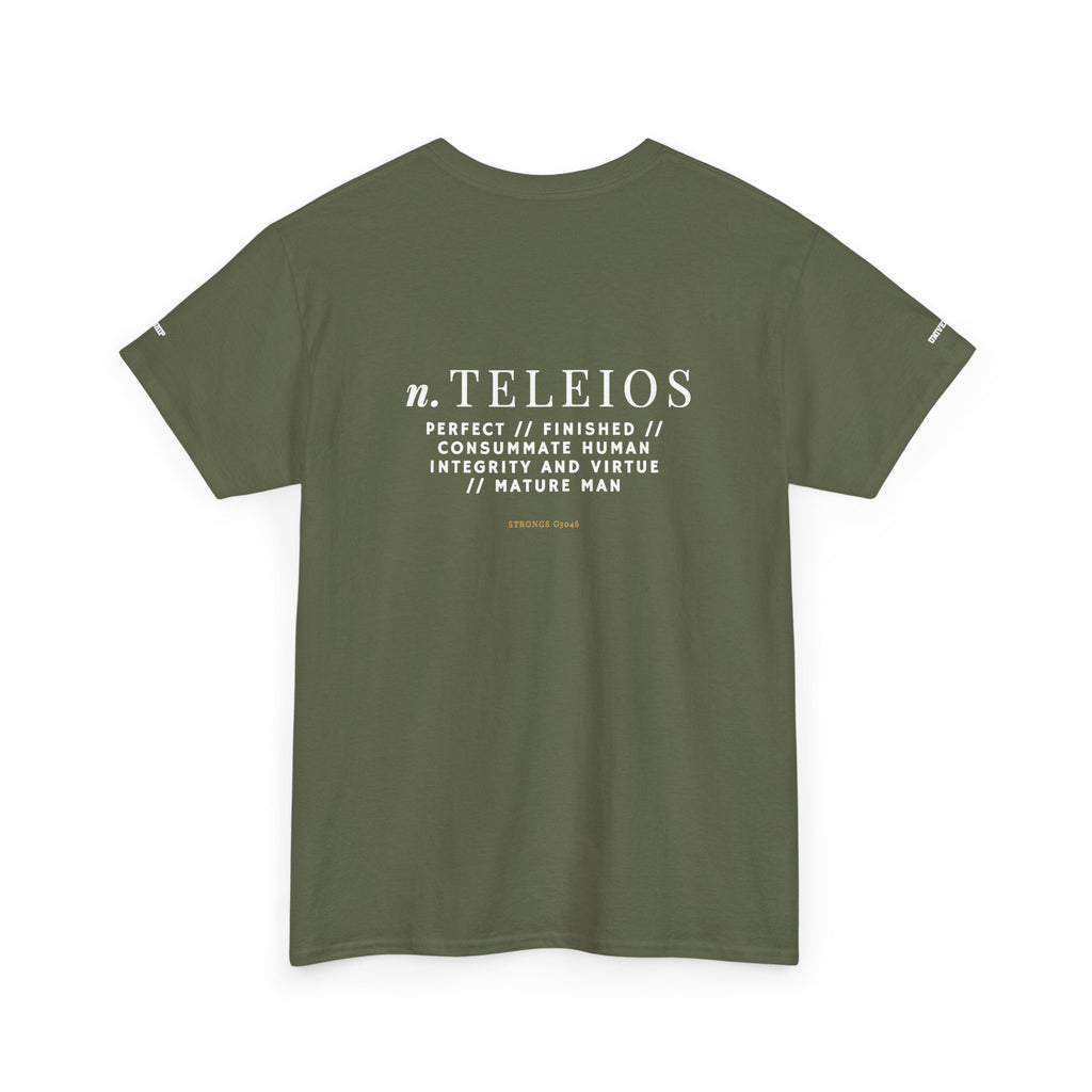 'Teleios' Unisex Minimal Graphic Tee - Christian Apparel