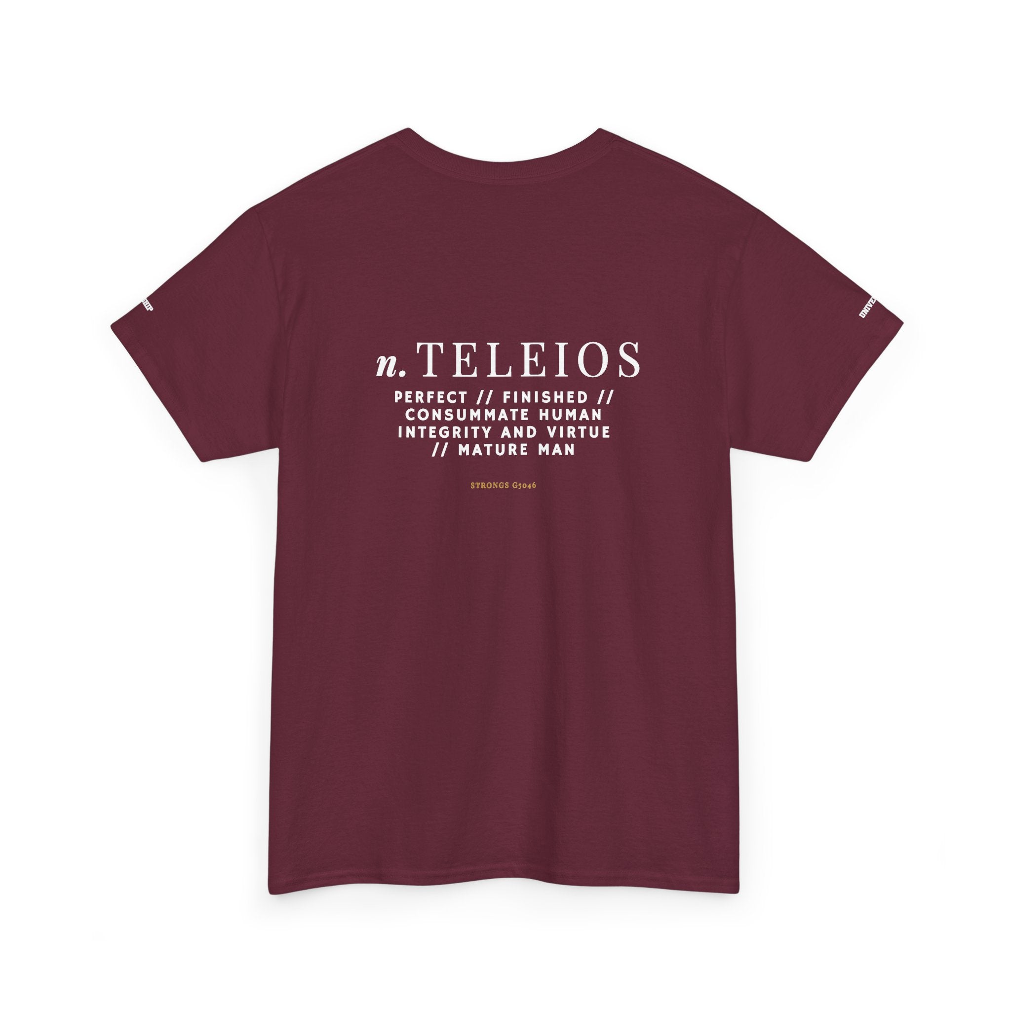 'Teleios' Unisex Minimal Graphic Tee - Christian Apparel