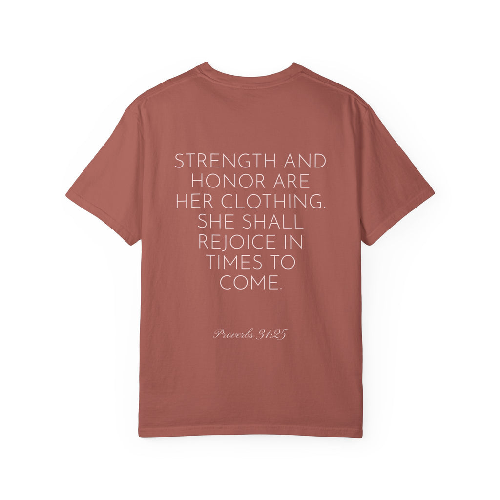Women’s "Proverbs 31 Not Perfect" Faith Quote with Scripture Tee