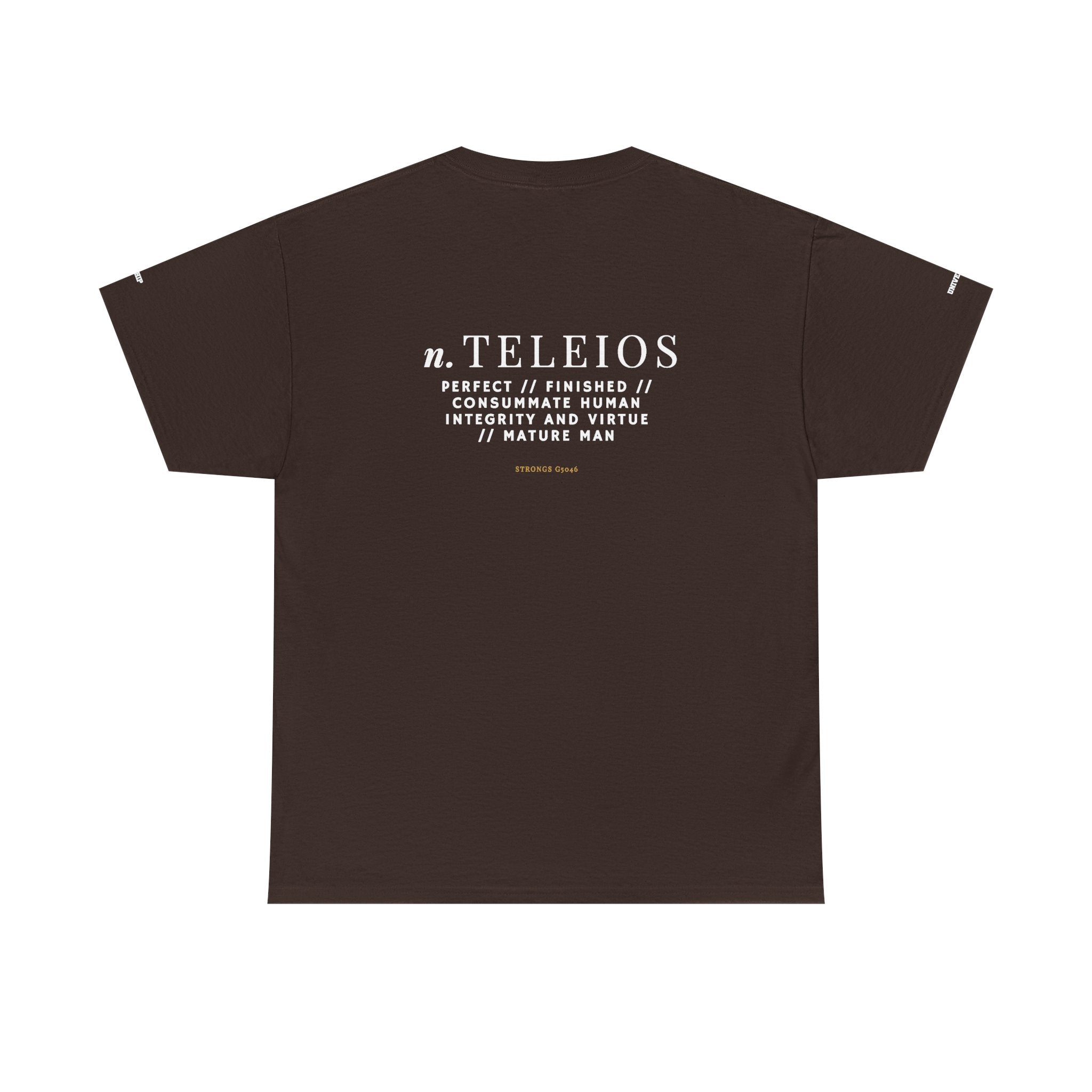 'Teleios' Unisex Minimal Graphic Tee - Christian Apparel