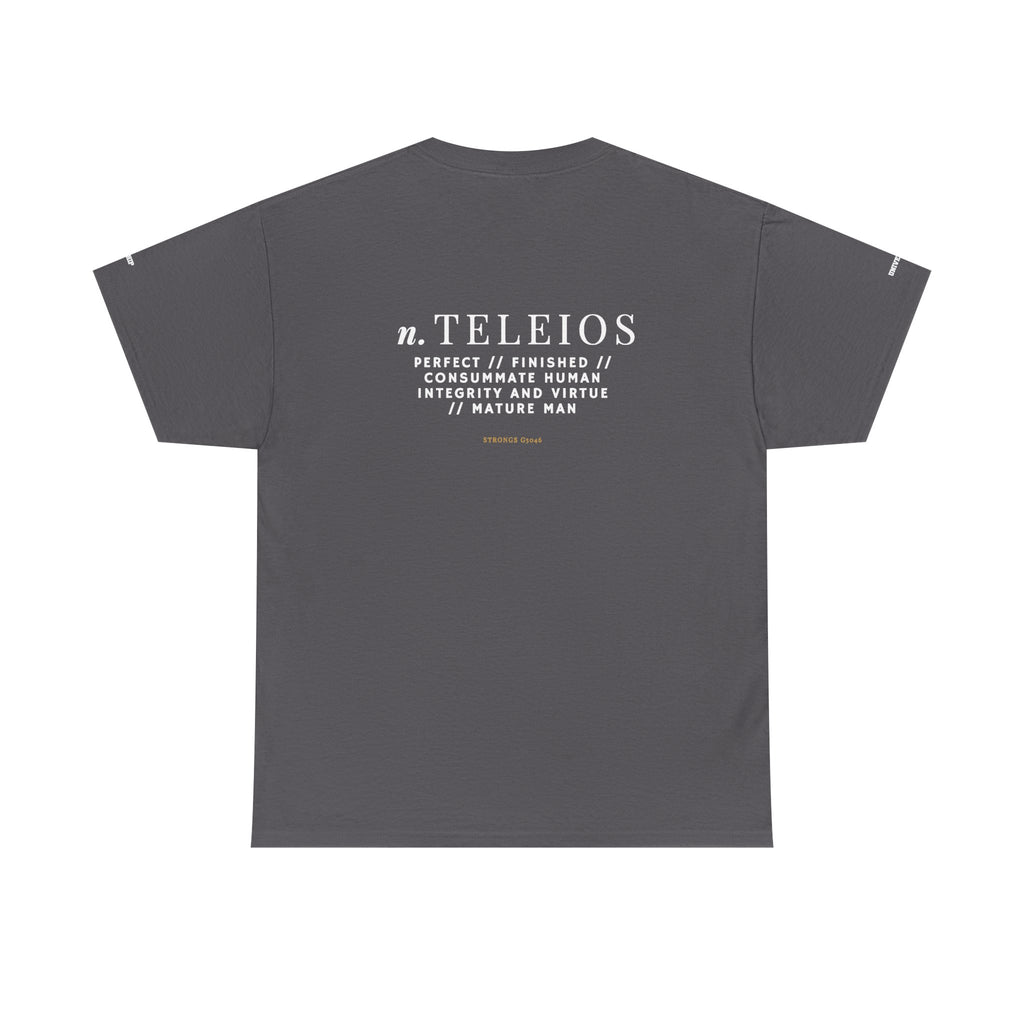 'Teleios' Unisex Minimal Graphic Tee - Christian Apparel