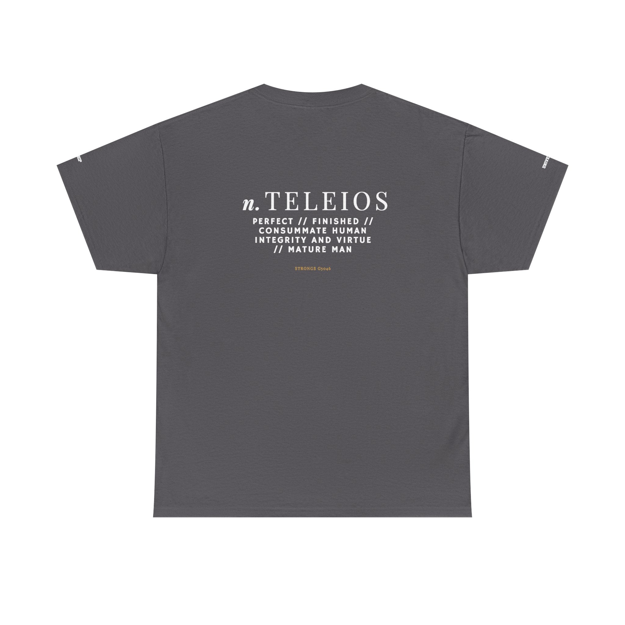'Teleios' Unisex Minimal Graphic Tee - Christian Apparel