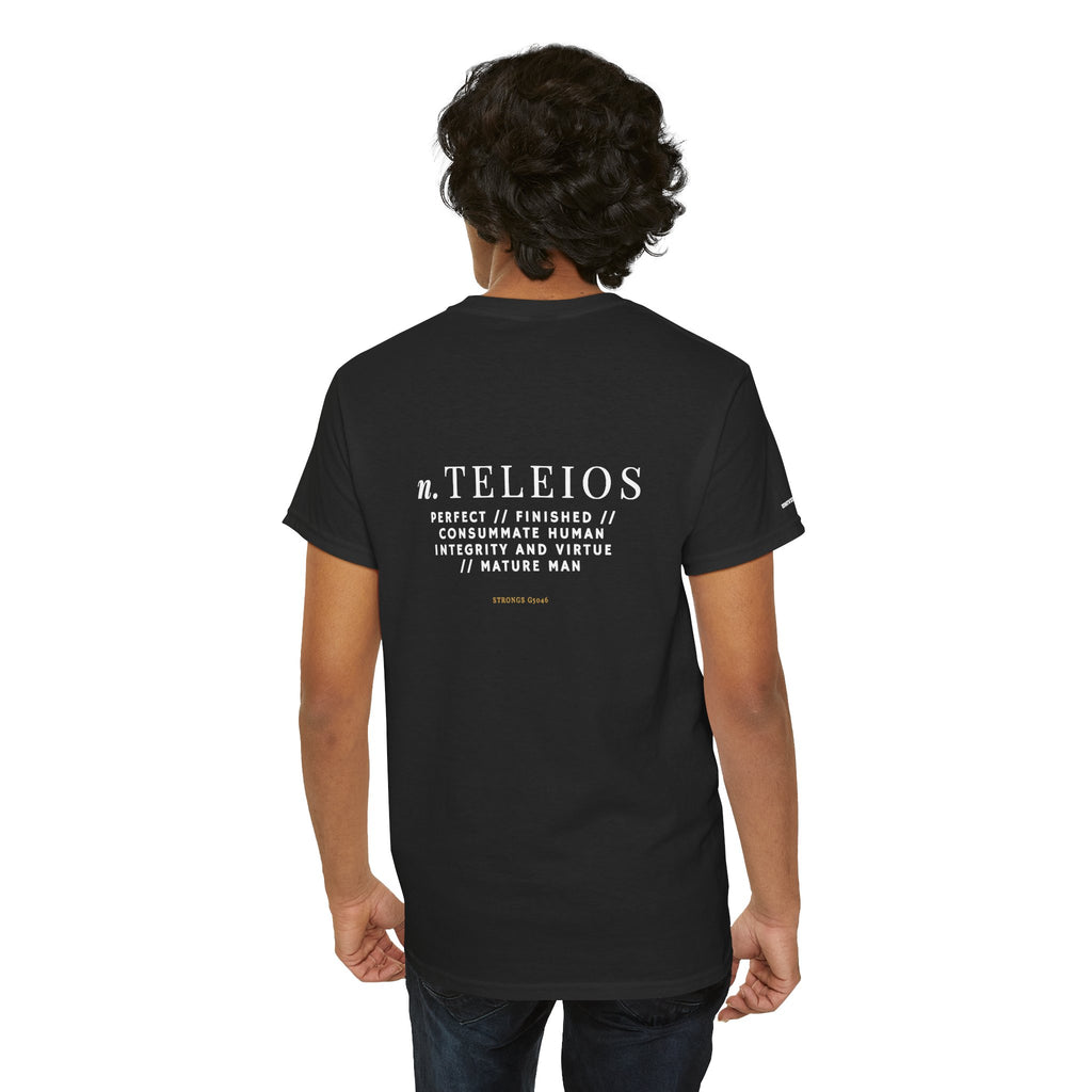 'Teleios' Unisex Minimal Graphic Tee - Christian Apparel
