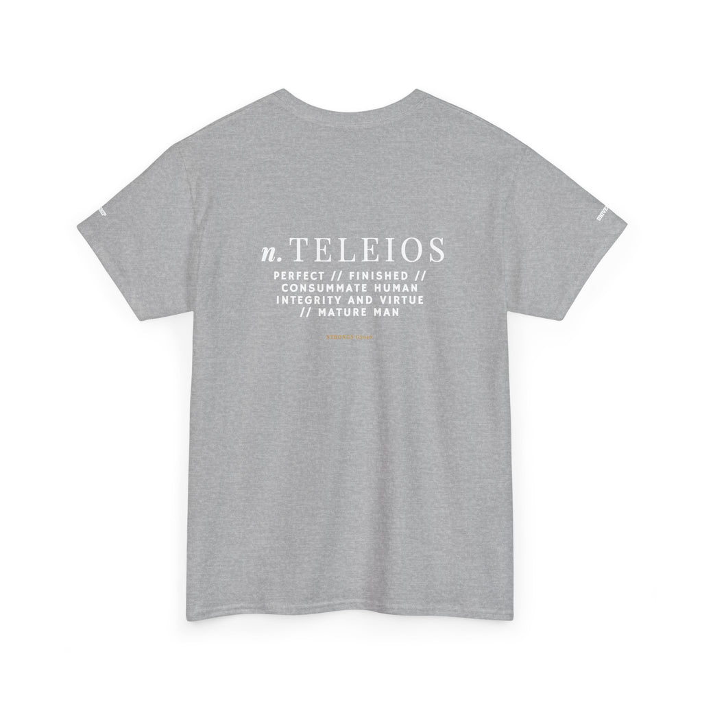 'Teleios' Unisex Minimal Graphic Tee - Christian Apparel