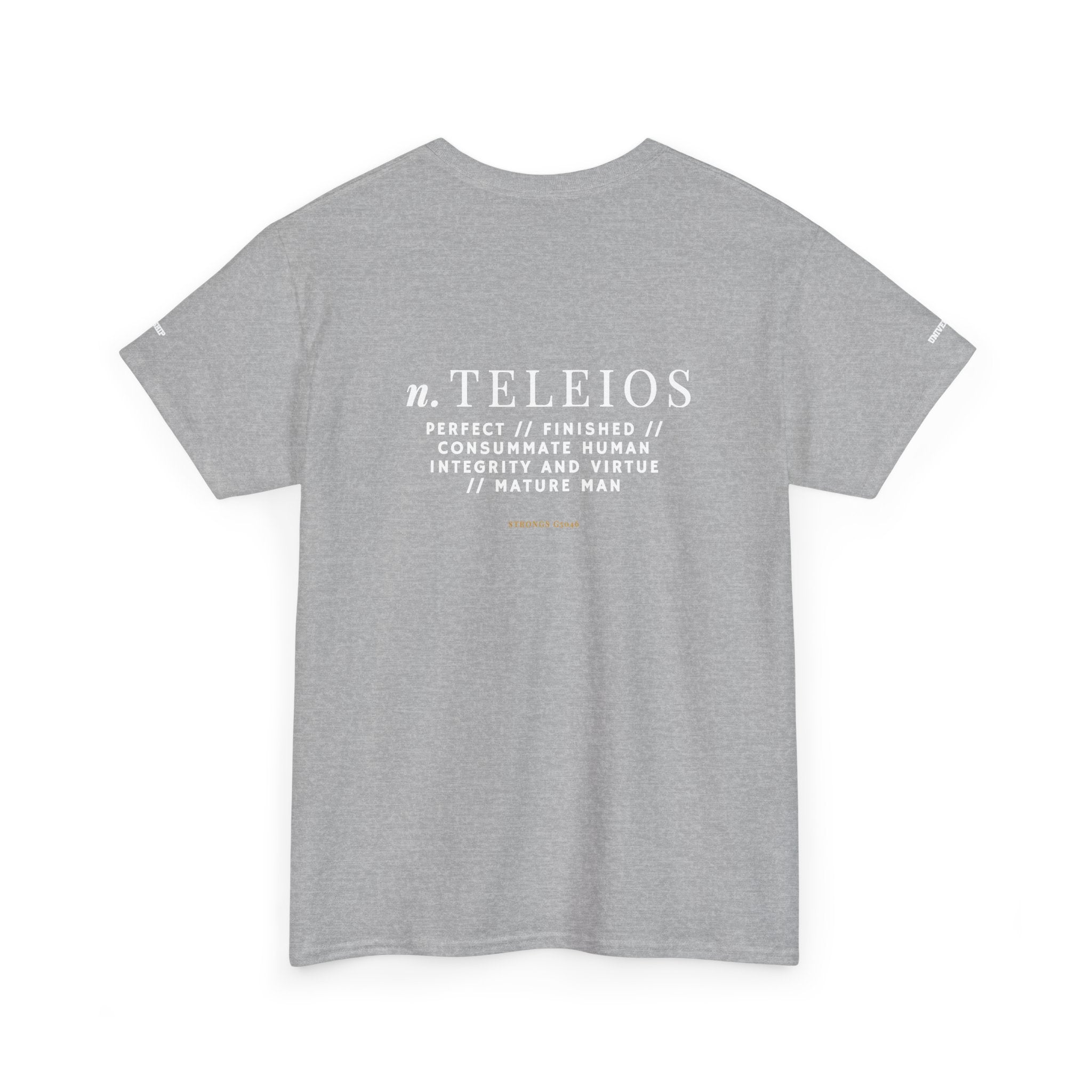 'Teleios' Unisex Minimal Graphic Tee - Christian Apparel