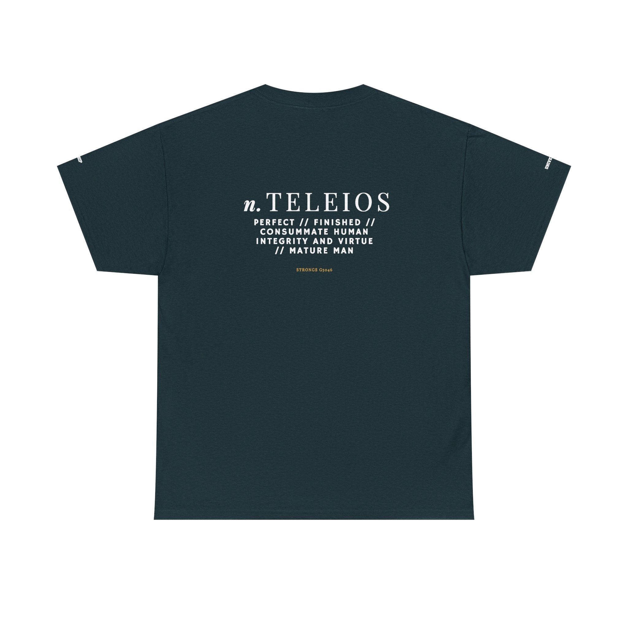 'Teleios' Unisex Minimal Graphic Tee - Christian Apparel