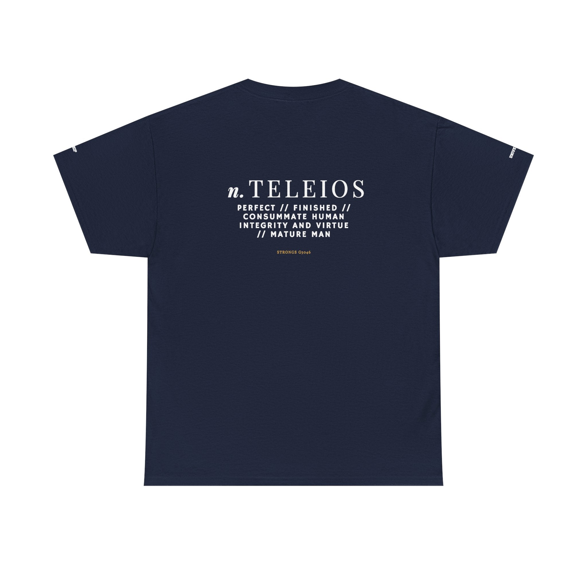 'Teleios' Unisex Minimal Graphic Tee - Christian Apparel