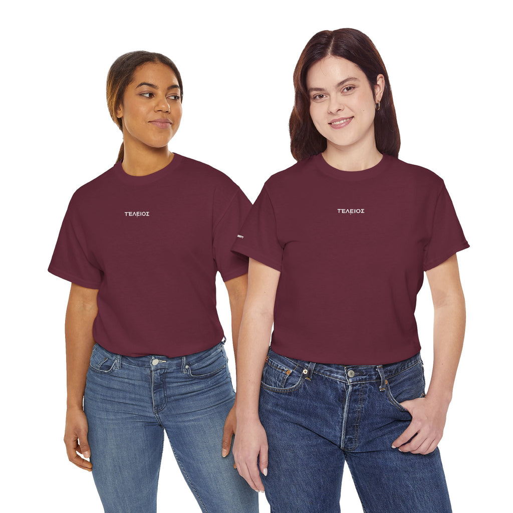 'Teleios' Unisex Minimal Graphic Tee - Christian Apparel