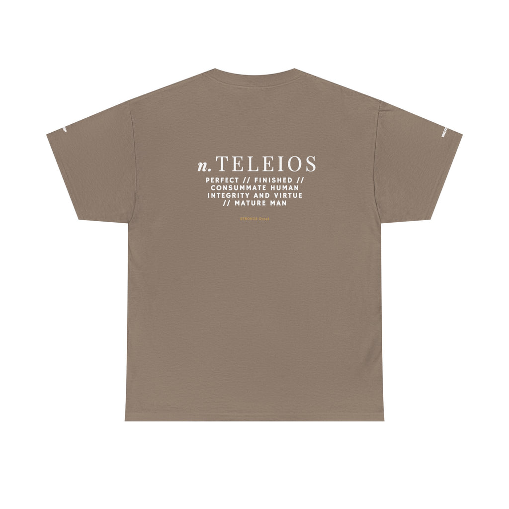 'Teleios' Unisex Minimal Graphic Tee - Christian Apparel