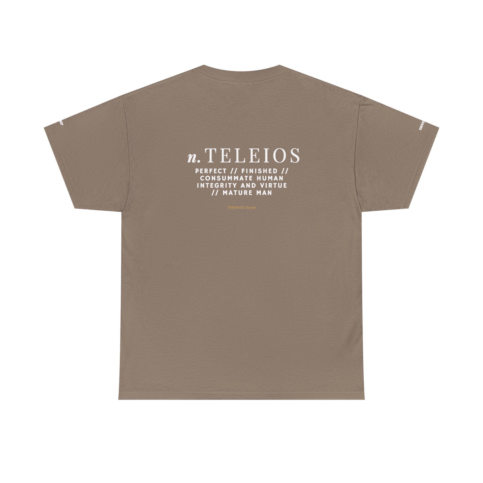 'Teleios' Unisex Minimal Graphic Tee - Christian Apparel