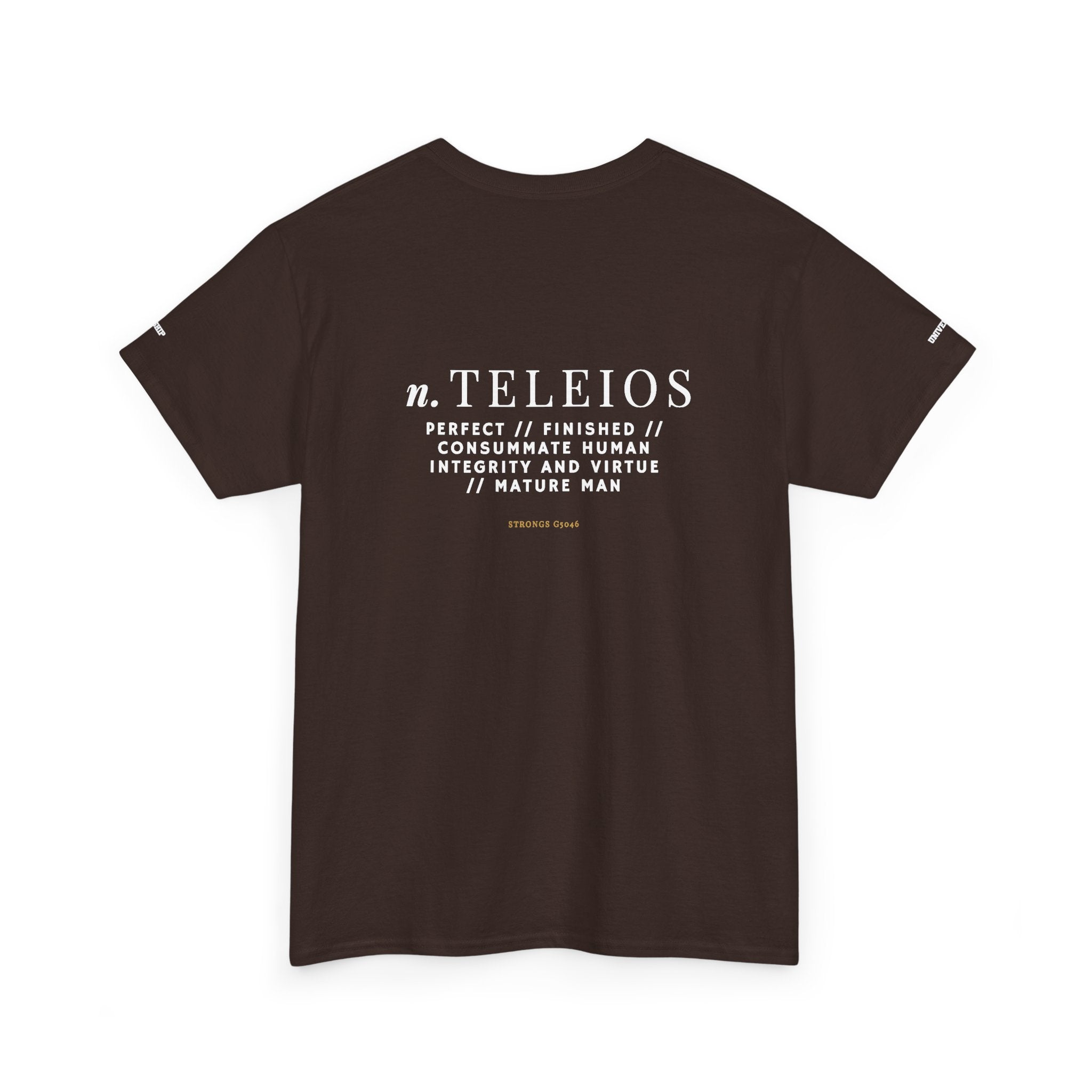 'Teleios' Unisex Minimal Graphic Tee - Christian Apparel