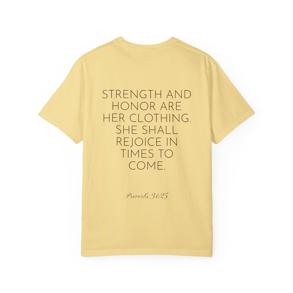 Women’s "Proverbs 31 Not Perfect" Faith Quote with Scripture Tee