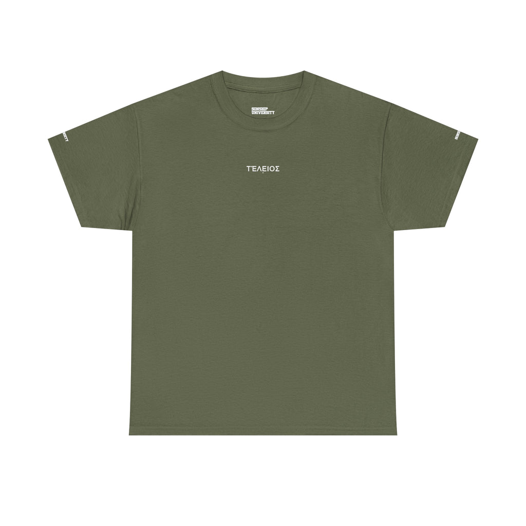 'Teleios' Unisex Minimal Graphic Tee - Christian Apparel