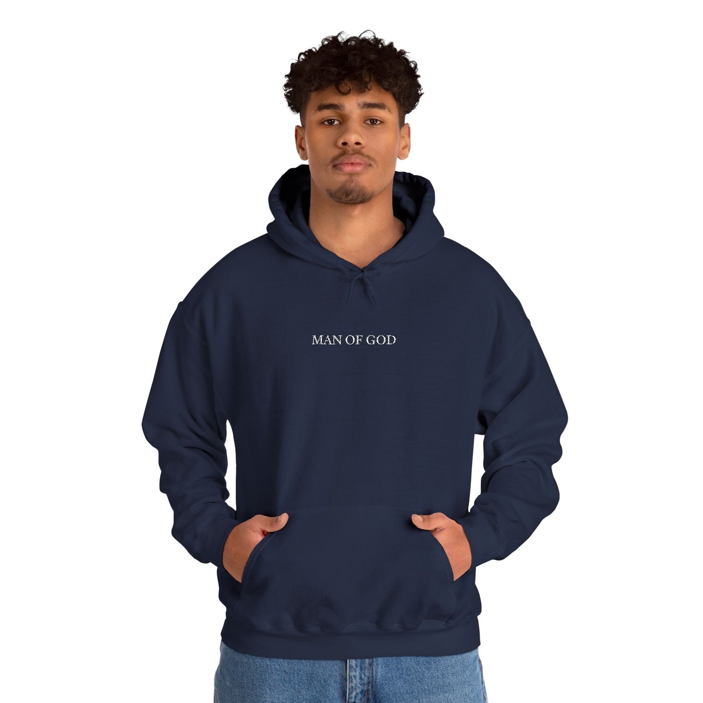 “Man of God” Premium Hoodie: Faith-Driven Men’s Sweatshirt for Strength & Purpose | Christian Streetwear for Fall & Winter | Perfect Gift for Bold Believers