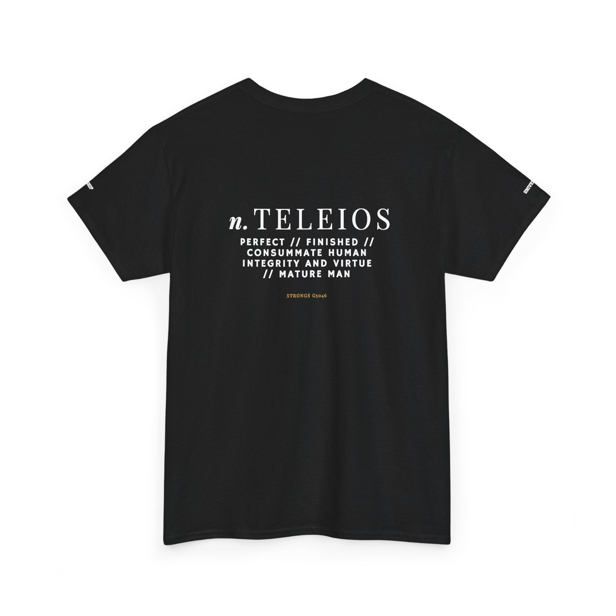 'Teleios' Unisex Minimal Graphic Tee - Christian Apparel