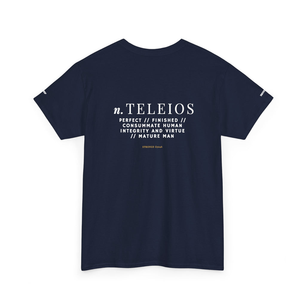 'Teleios' Unisex Minimal Graphic Tee - Christian Apparel