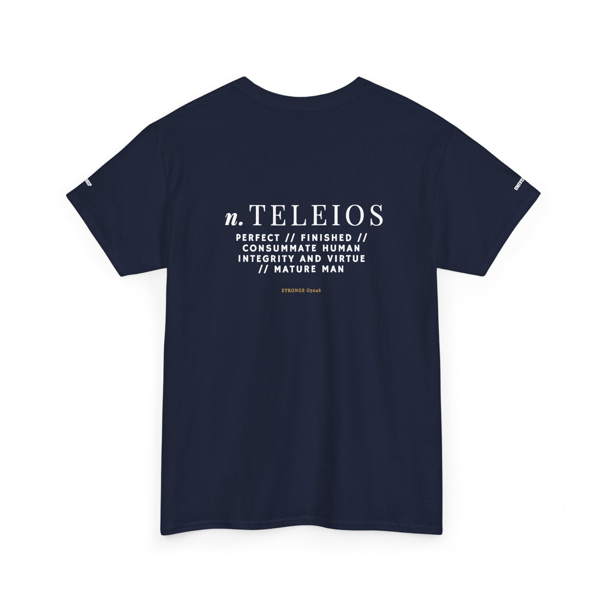 'Teleios' Unisex Minimal Graphic Tee - Christian Apparel