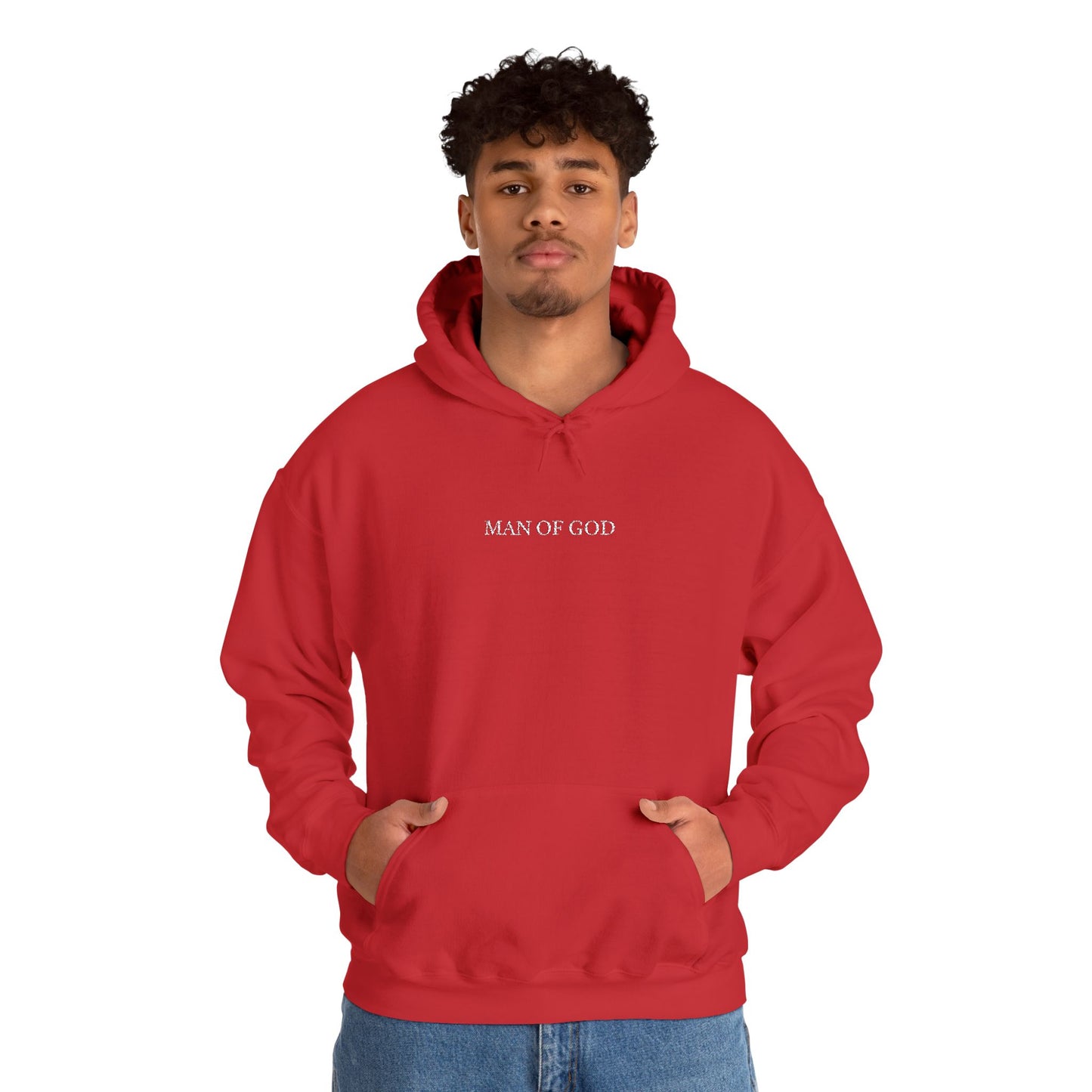 “Man of God” Premium Hoodie: Faith-Driven Men’s Sweatshirt for Strength & Purpose | Christian Streetwear for Fall & Winter | Perfect Gift for Bold Believers