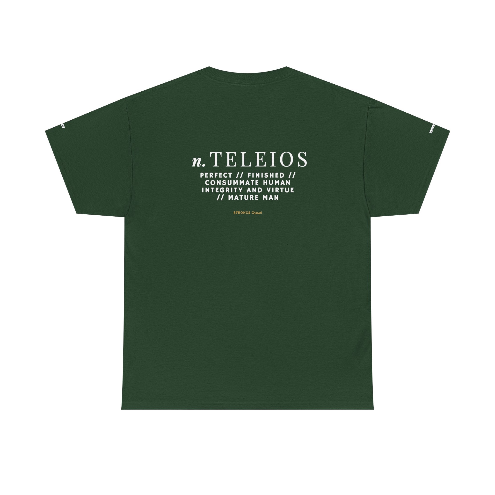 'Teleios' Unisex Minimal Graphic Tee - Christian Apparel