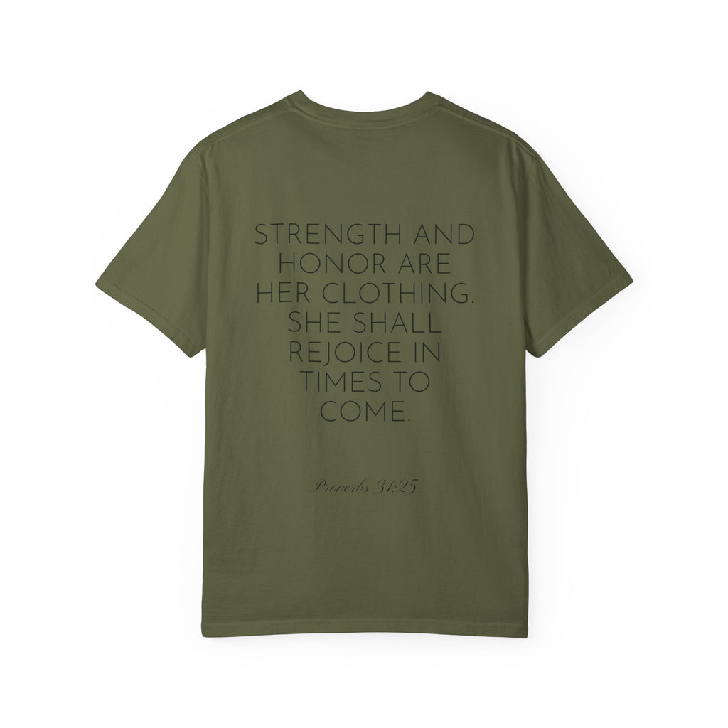 Women’s "Proverbs 31 Not Perfect" Faith Quote with Scripture Tee