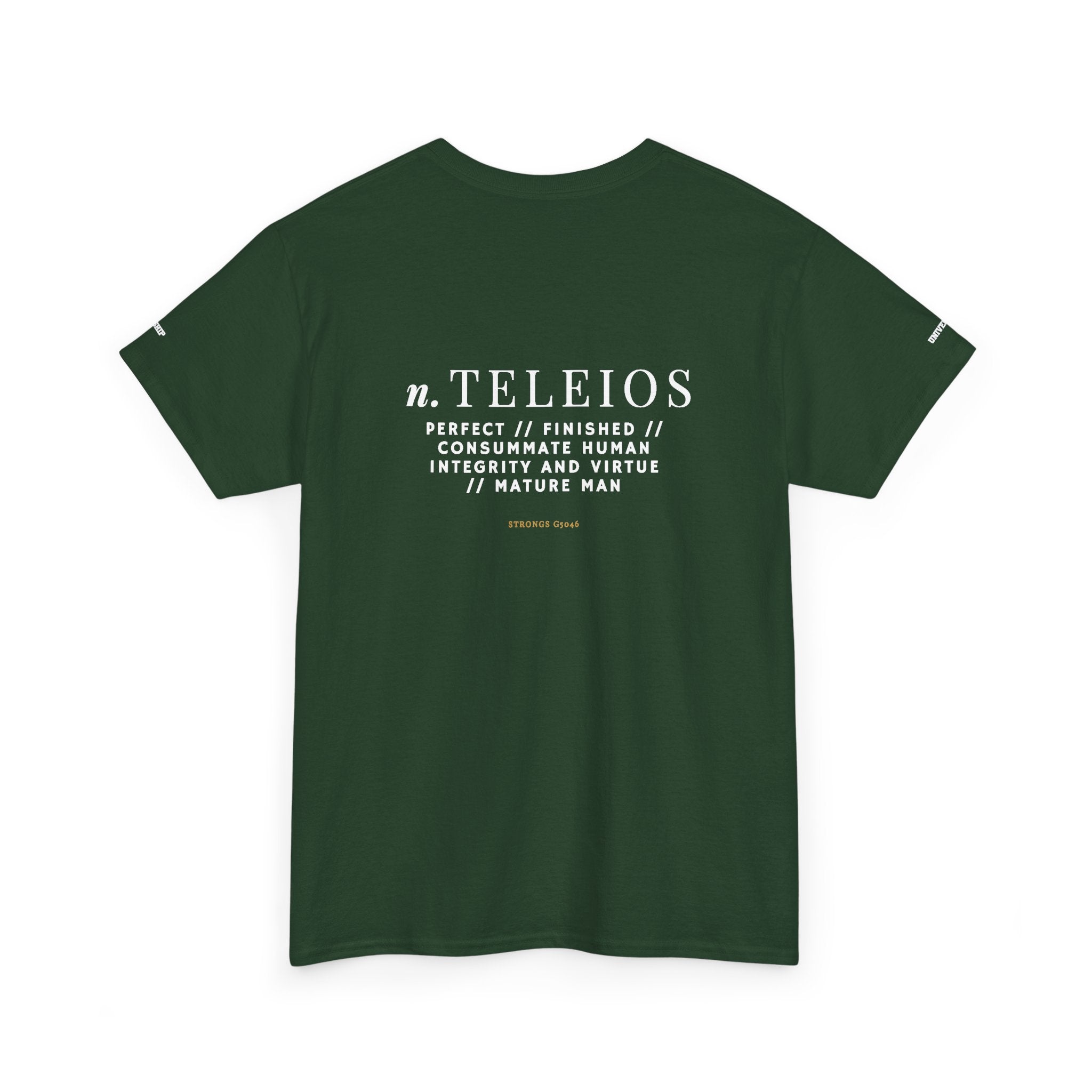 'Teleios' Unisex Minimal Graphic Tee - Christian Apparel
