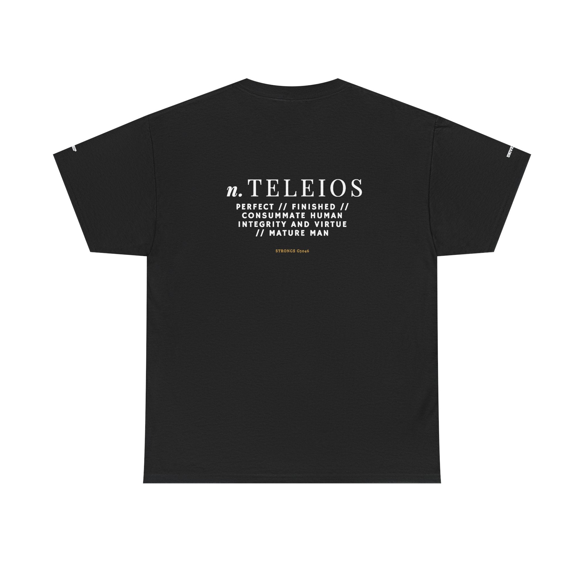 'Teleios' Unisex Minimal Graphic Tee - Christian Apparel