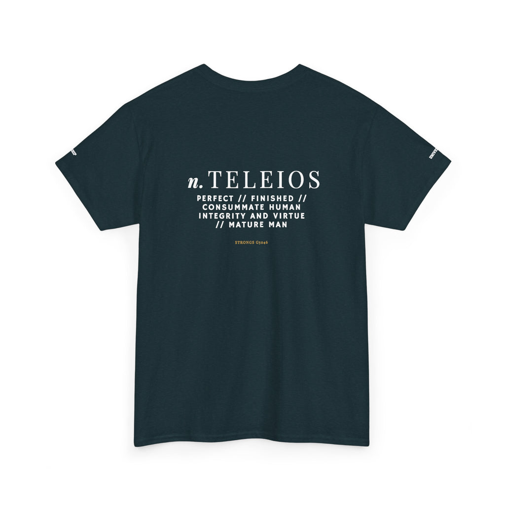 'Teleios' Unisex Minimal Graphic Tee - Christian Apparel