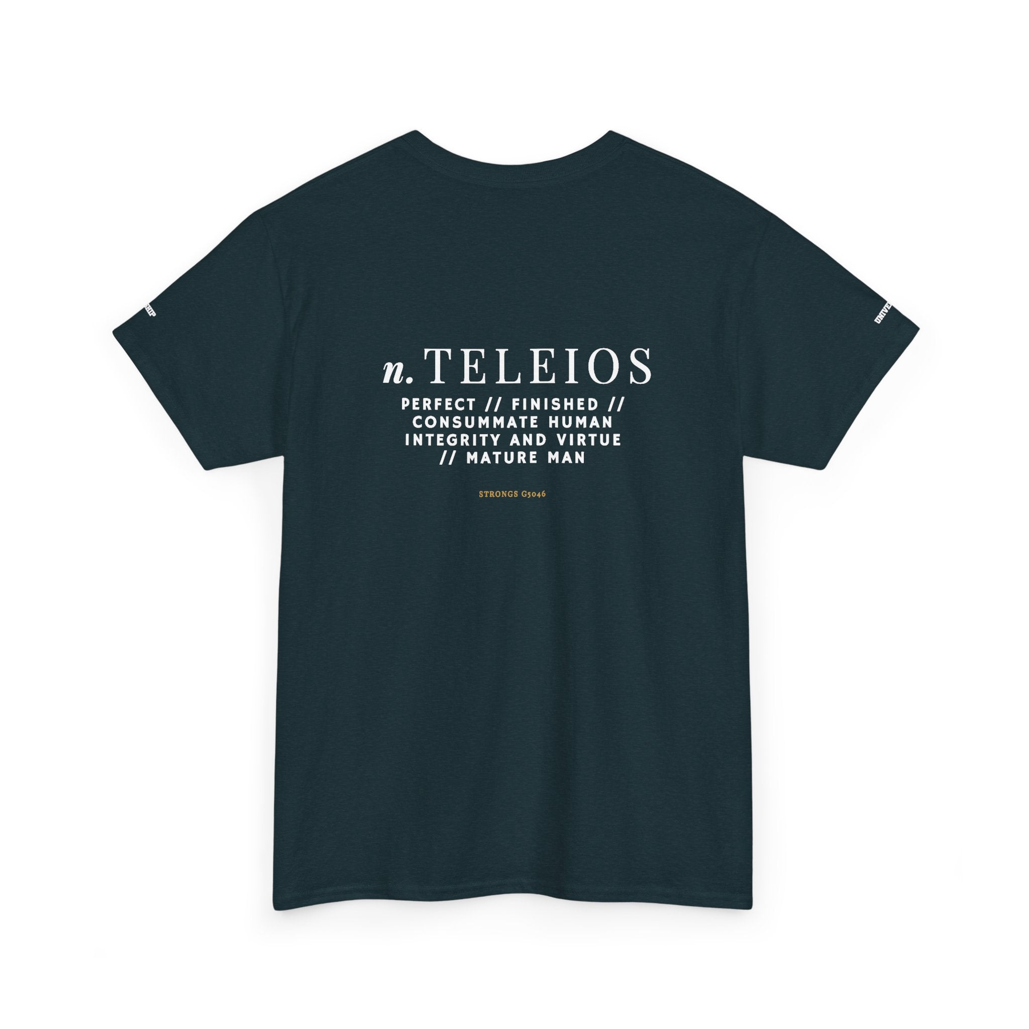 'Teleios' Unisex Minimal Graphic Tee - Christian Apparel